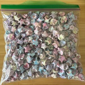 Assorted hello kitty sanrio handmade decorative origami party kawaii paper stars